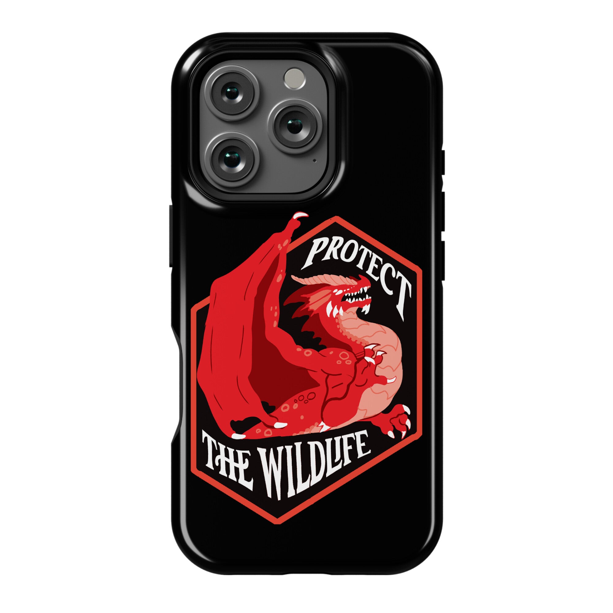 Protect The Wildlife Red Dragon Phone Case